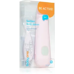 BabyOno Be Active Suction Baby Spoon Löffel Pink 6 m+ 1 St