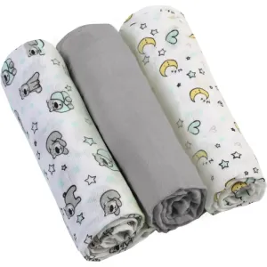 BabyOno Diaper Super Soft Stoffwindeln Grey 70 × 70 cm 3 St