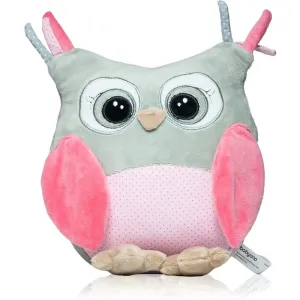 BabyOno Have Fun Owl Sofia Plüschspielzeug mit Rassel Pink 1 St