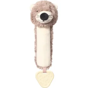BabyOno Squeaky Toy with Teether Quietschendes Spielzeug mit Beißring Otter Maggie 1 St
