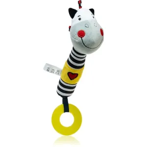 BabyOno Squeaky Toy with Teether Quietschendes Spielzeug mit Beißring Zebra Zack 1 St