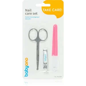 BabyOno Take Care Nail Care Maniküre-Set Red(für Kinder)