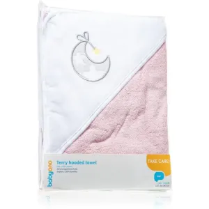 BabyOno Towel Terrycloth Kapuzenhandtuch Pink 100x100 cm
