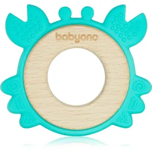 BabyOno Wooden & Silicone Teether Beißring Crab 1 St