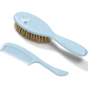 BabyOno Take Care Hairbrush and Comb III Set Blue(für Kinder ab der Geburt)
