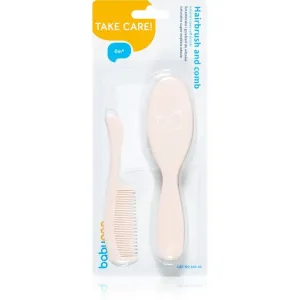 BabyOno Take Care Hairbrush and Comb IV Haarbürste für Kinder Pink 2 St