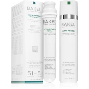 Bakel Nutri-Remedy Case & Refill Gesichtscreme gegen Falten für sehr trockene Haut + zusätzliche füllung 50 ml