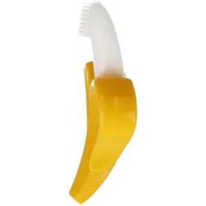 Bam-Bam Teether Silikon-Zahnbürste mit Beißring 4m+ Banan 1 St