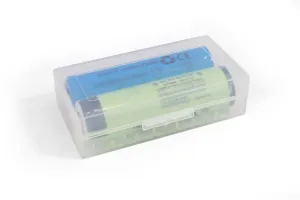 BasicNature Batteriebox für 2 x 18650 Akkus transparent
