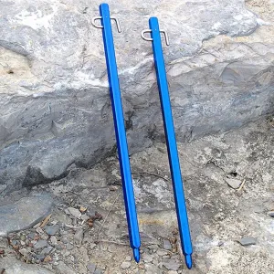 BasicNature Steady Zeltheringe 30 cm blau 4 Stück