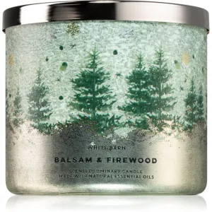 Bath & Body Works Balsam & Firewood Duftkerze 411 g