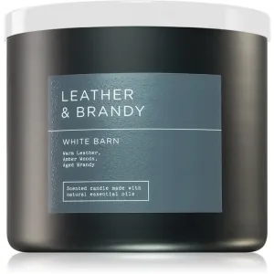 Bath & Body Works Leather & Brandy Duftkerze 411 g