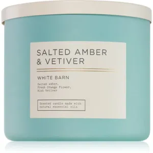 Bath & Body Works Salted Amber & Vetiver Duftkerze 411 g