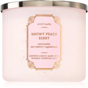 Bath & Body Works Snowy Peach Berry Duftkerze 411 g
