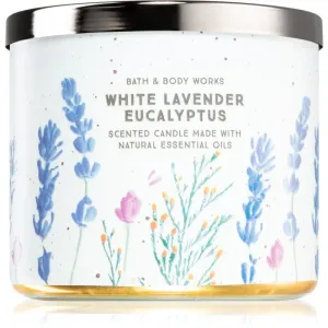 Bath & Body Works White Lavender Eucalyptus Duftkerze mit ätherischen Öl 411 g