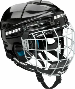 Bauer PRODIGY COMBO YTH Eishockey Helm für Kinder mit Gitter, schwarz, größe 48-53.5