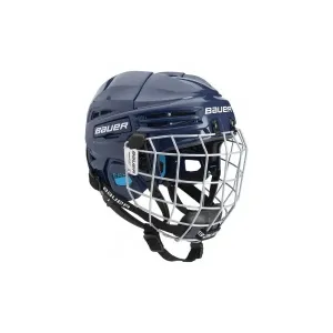 Bauer PRODIGY COMBO YTH Eishockey Helm für Kinder mit Gitter, dunkelblau, größe 48-53.5