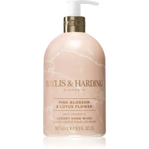 Baylis & Harding Elements Pink Blossom & Lotus Flower flüssige Seife für die Hände 500 ml