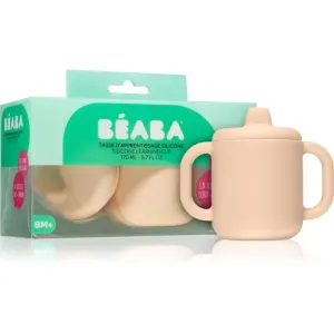 Beaba Silicone learning cup Tasse mit Verschluss Pink 170 ml