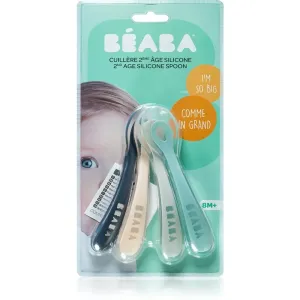 Beaba Silicone Spoon Set of 4 2nd age silicone spoon Löffel für Kinder Drizzle 4 St