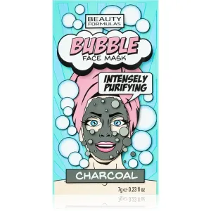 Beauty Formulas Bubble Charcoal reinigende Maske für das Gesicht mit Aktivkohle 7 g