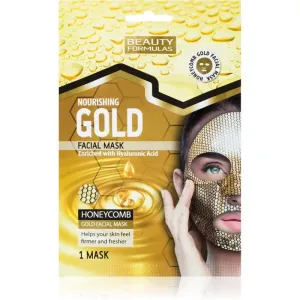 Beauty Formulas Gold Nährende Tuchmaske mit Hyaluronsäure 1 St