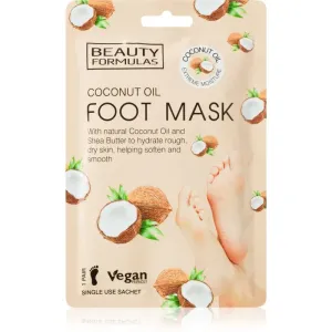 Beauty Formulas Coconut Oil Feuchtigkeitsspendende Maske mit ernährender Wirkung für Füssen 1 St
