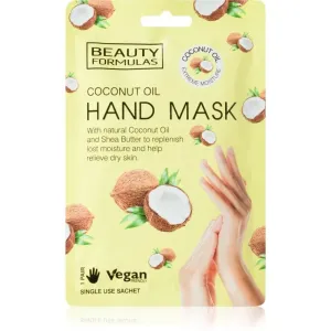 Beauty Formulas Coconut Oil tiefenwirksame feuchtigkeitsspendende Maske für die Hände 1 St