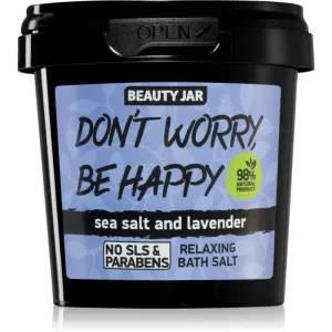 Beauty Jar Don't Worry, Be Happy entspannendes Badesalz mit Lavendelduft 150 g