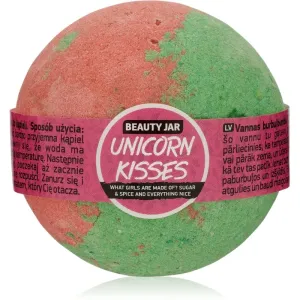 Beauty Jar Unicorn Kisses What Girls Are Made Of? Sugar & Spice And Everything Nice Badebombe mit Erdbeerduft 150 g