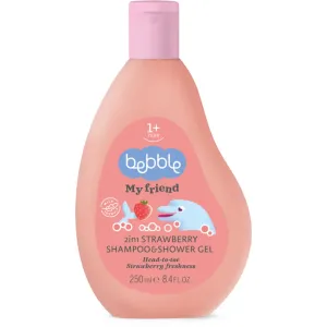 Bebble Strawberry Shampoo & Shower Gel Shampoo & Duschgel 2 in 1 für Kinder 250 ml
