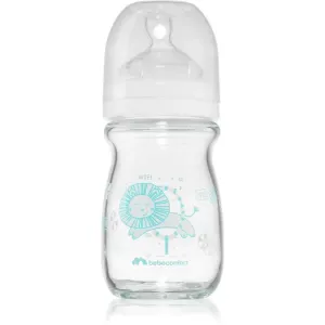 Bebeconfort Emotion Glass White Babyflasche Lion 0-6 m 130 ml