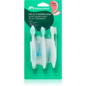Bebeconfort Set of 3 Toothbrushes Zahnbürste für Kinder 3-36 m 3 St
