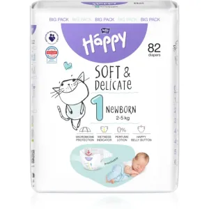 BELLA Baby Happy Soft&Delicate Size 1 Newborn Einwegwindeln 2-5 kg 82 St