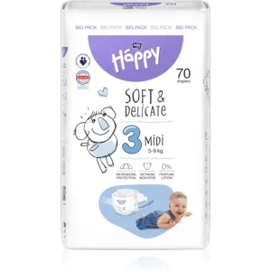 BELLA Baby Happy Soft&Delicate Size 3 MIdi Einwegwindeln 5-9 kg 70 St