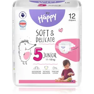 BELLA Baby Happy Soft&Delicate Size 5 Junior Einwegwindeln 11-18 kg 12 St