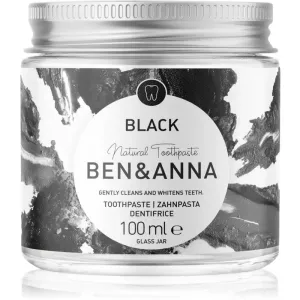 BEN&ANNA Natural Toothpaste Black Zahncreme in Glasdose mit Aktivkohle 100 ml