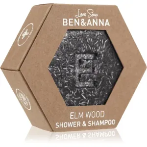 BEN&ANNA Love Soap Shower & Shampoo festes 2-in-1 Shampoo und Duschgel Elm Wood 60 g
