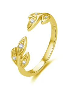 Beneto Charmanter vergoldeter Ring mit Zirkonen AGG474-G