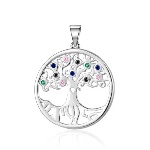 Beneto Schicker Silberanhänger Glocke Baum des Lebens AGH179