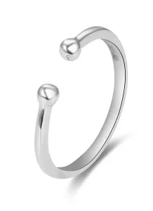 Beneto Minimalistischer offener Ring aus Silber AGG470