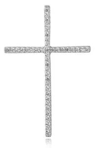 Beneto Silberanhänger mit Zirkonen Kreuz AGH590
