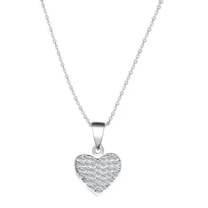Beneto Silberkette mit Herzen AGS1131/47 (Halskette, Anhänger)