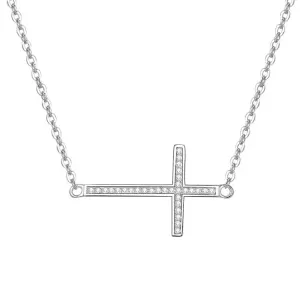 Beneto Silberkette mit Kreuz AGS196/47
