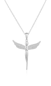 Beneto Silberkette mit Zirkonen Engel TAGS835/47L (Halskette, Anhänger)