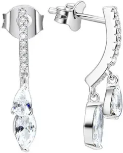 Beneto Silberne Ohrringe mit Kristallen AGUP1150