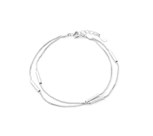 Beneto Stilvolles Silberarmband Würfel/Venezia AGB307 21 cm