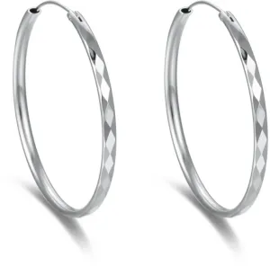 Beneto Zeitlose runde Ohrringe aus Silber AGUC2271 4,5 cm