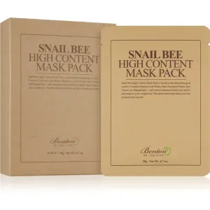 Benton Snail Bee Zellschichtmaske zur Komplettpflege mit Snail Extract 10 × 20 g