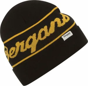 Bergans Bergans Logo Beanie Black/Light Golden Yellow UNI Ski Mütze